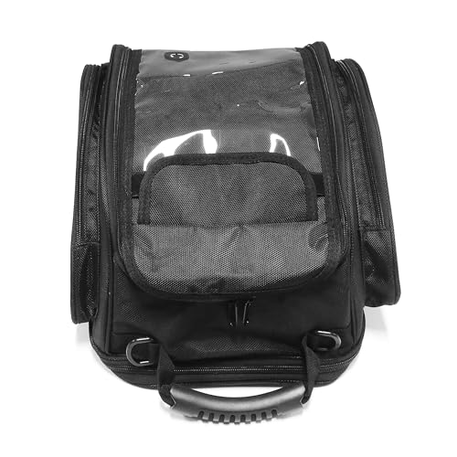 MZS Motorcycle Tank Bag, 19L-24L Expandable Strong Magnetic Gas Tank Bag, Dual Use Waterproof Motorbike Helmet Bag Luggage Storage Backpack fit Street Enduro Sport Adventure Cruiser Touring Bike - size: 24L