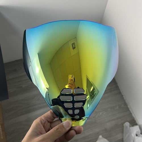 YMTSGEA Airflite Helmet Visor Replacement for IC-06.Motorcycle Helmet Shield Windshield Sunshield PC Lens UV Protection Compatible with Airflite IC-06 (Revo Deep Gold) - color: Revo Deep Gold
