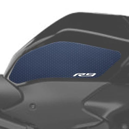 2025 New For YAMAHA YZF-R9 YZF R9 2026 Side Fuel Tank pad Tank Pads Protector Stickers Knee Grip Traction Pad （black）