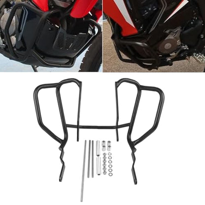 Worldmotop Crash Bar Engine Guard Frame Protector Compatible with Honda CRF300L Rally CRF300 L CRF 300 L 2020 2021 2022 2023 2024 2025