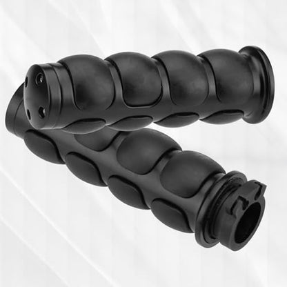 Motorcycle Hand Grips 1 Inch 25MM Handlebar Grip Throttle Non-Slip Universal Compatible with Harley Davidson Dyna Sportster 883 Road King Electra Glide Street Glide - color: Black-C