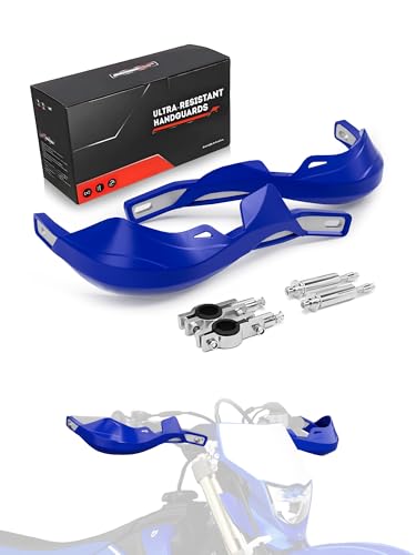 JFG RACING Dirtbike Handguards,7/8" and 1 1/8" Handle Bar Motorcycyle Hand Guards Accessories Universal for YZ YZF WR TTR 125 250 230 450 Electric Dirt Pit Bike ATV Motocross Enduro-Blue - color: blue