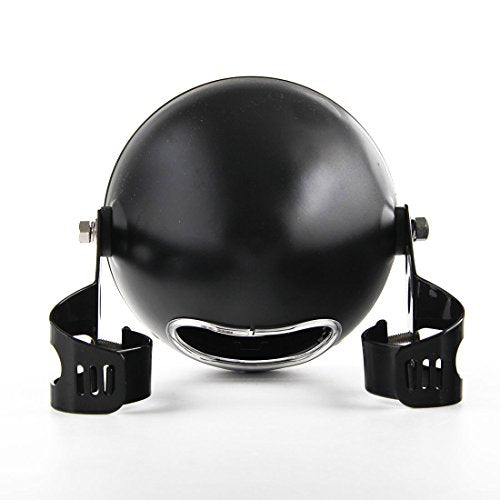 5.75 Inch Headlight Bucket Universal 5 3/4 Motorcycle Led Headlight Housing w/Mounting Brackets Fit 32-40mm Fork Tube
