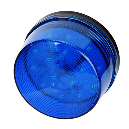 CHICIRIS LED Strobe Beacon Warning Signal Flashing Light for Security Alarm Blue Emergency Light for Home Office 1 X LED Flashing Alarm Lamp Without Sound
