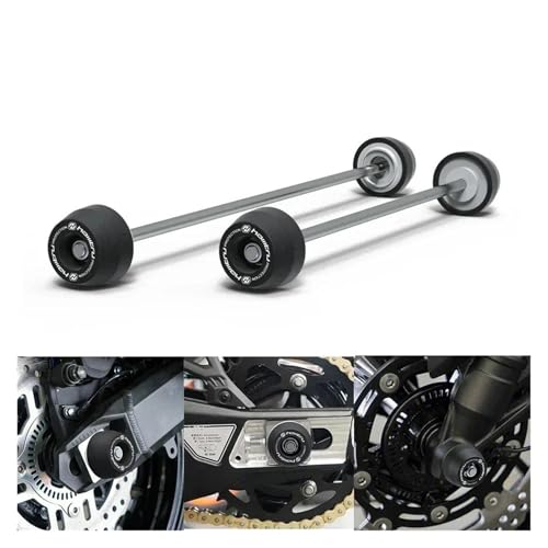 Compatible With Svartpilen Vitpilen 401 2024 Motorcycle Wheel Spindle Protector Rear Front Axle Fork Crash Slider(SUITE) - color: Suite