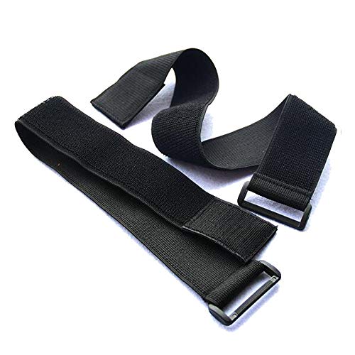 JKJF Cycling Safety Bind Pant Leg Bands Clip Strap Riding Fishing Elastic Ankle Leg Trousers Bind Pants Adjustable Magic Fastening Belt (15 inch length, 1.5 inch width, 2 Pcs)