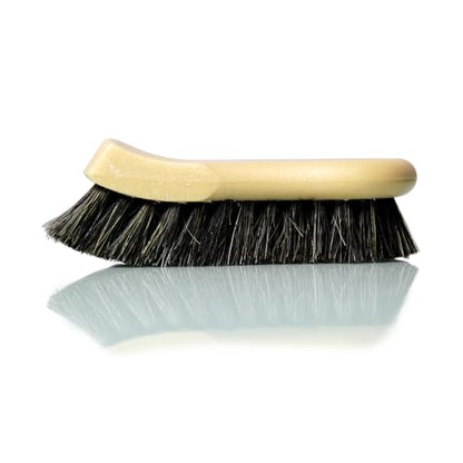 Chemical Guys Long Bristle Horse Hair Leather Cleaning Brush - Leather Brush to Gently Clean Car Interiors, Furniture, Sneakers, Boots, and More - Safe for Natural, Synthetic, Faux, and Pleather - size: Brush