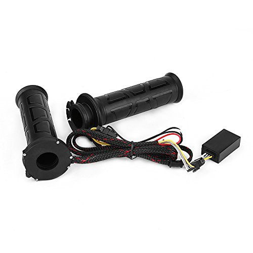 KIMISS 22mm Electric Heated Hand Grips for Motorcycle, 7/8" Handlebar Warmers with Heating Function, Non-Slip Grip Covers