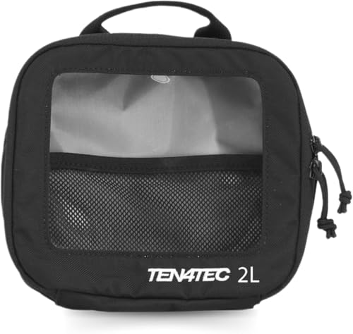 TecPouch 2L Tool Pouch - Heavy-Duty Cordura MOLLE Utility Pouch with Clear Window | Modular Gear Organizer for Professional Tools & Field Equipment - Black - size: 2 L