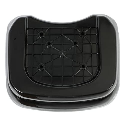 Black Motorcycle Hard Trunk Top Case with Backrest and Tail Light for Harley Davidson, Honda, Yamaha, Suzuki, Vulcan