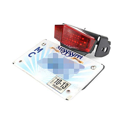 Xitomer Fender Eliminator Fit for DRZ400 2024 2023 DRZ400S DRZ400SM 2005-2019 2020 2021 2022 / DRZ400E 2008-2024 Tail Tidy License Plate Holder with LED Tail light - color: Red