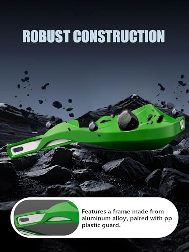 JFG RACING Motorcycyle Hand Guards,7/8" and 1 1/8" Handlebar Dirt Bike Handguards Accessories Universal for KX KXF KLX 110 250 300 450 Dirt Pit Bike ATV Electric Dirtbike Motocross Enduro-Green - color: green
