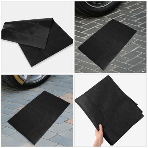 GLEAVI Washable Garage Mat for Oil Leaks Spill Resistant Rubber Backing Absorbent Floor Pad for Car Repair and Maintenance Drip Mat for Auto and Motorcycle Use