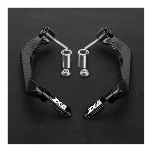 Motorcycle Handlebar Grips Brake Clutch Levers Handle Bar Protector Guard For NINJA For ZX-6R ZX6R ZX636R ZX6RR - color: Black-lo