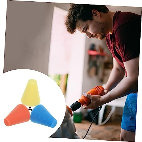 Healifty 9pcs Car Wheel Buffing Cone Sponge Pads for Polishing and Versatile Detailing Tool for Automotive Motorcycle and Boat Care Compatible Electric Drills and Mold Grinders