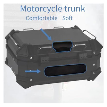 Motorcycle Trunk Backrest Rear Pad Parts Black Passenger Backrest Back Pad Rear Top Luggage Case Box Cushion Pads