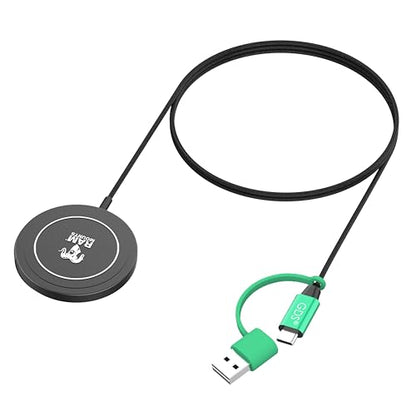 RAM Mounts Qi2 15W Rugged Wireless Charger, IP67 Waterproof MagSafe Compatible Charging Puck with USB-C Cable for Car, Truck, Motorcycle, Marine & Outdoor Use RAM-GDS-CHARGE-W2M