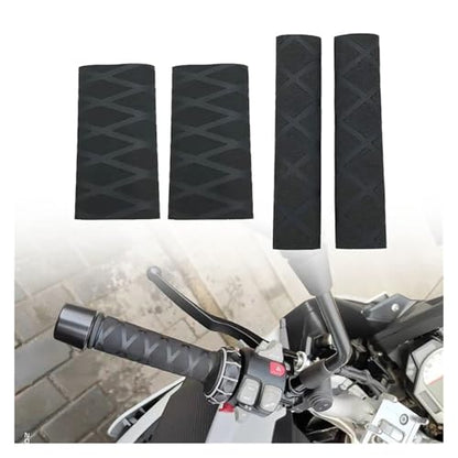 for BM&W R1250GS Adventure R1200GS LC F800GS F850GS Motorcycle Heat Shrinkable Non-Slip Handle Sleeve Handlebar Covers Handlebars Grips - color: Black Brakes