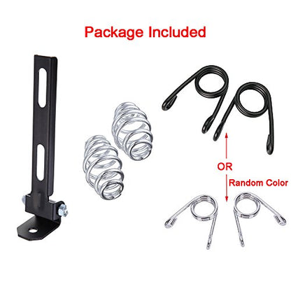 Motorcycle 13" Cushion Softail Spring Bracket Seat for Harley Suzuki Yamaha Bobber-Black - color: Black