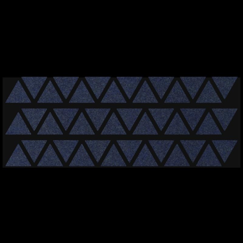 LiteMark Reflective Triangle Sticker for Bike, Helmet, Black, 1 Inch - Pack of 42 Pcs - color: Black