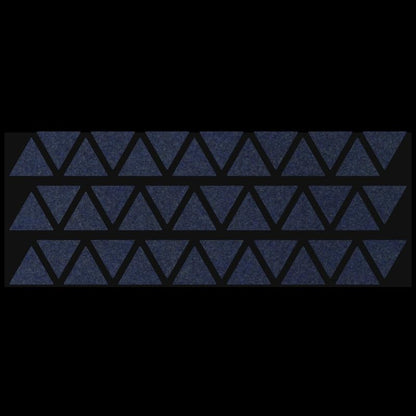 LiteMark Reflective Triangle Sticker for Bike, Helmet, Black, 1 Inch - Pack of 42 Pcs - color: Black