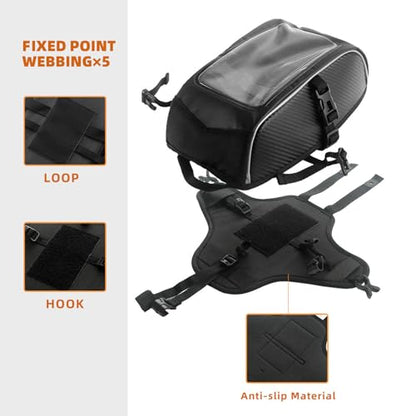 Motorcycle Tank Bag, Motorcycle Storage Bag Motorbike Riding Tank Bag, Large Capacity Motorcycle Oil Fuel Tank Bag for Ryker 600 900 Rally Edition