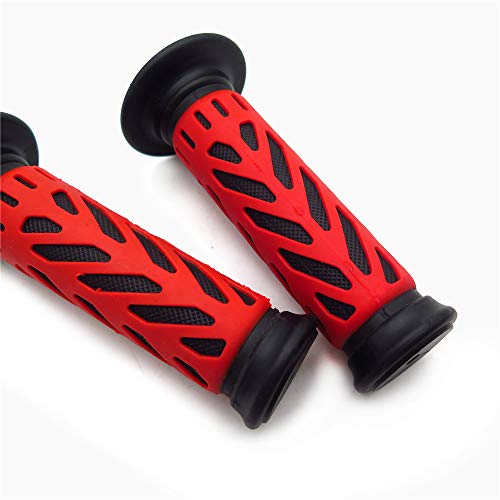 ATV WATERCRAFT Web Gel Style H Grips RED Compatible with ATV QUAD BOMBARDIER JET SKI ATV RECON RINCON Brute Force Prairie ATV BRUIN GRIZZLY KODIAK(7/8" BOTH SIDE) - color: A