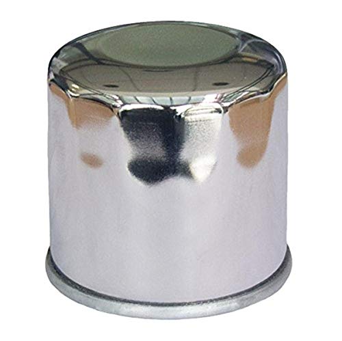 HiFloFiltro HF204C-2 Chrome Standard Premium Oil Filter, 2-Pack - color: Chrome, size: 2 Pack, style: Standard
