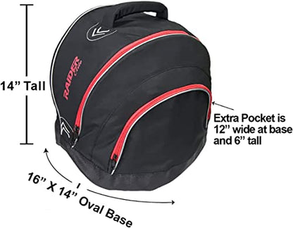 Raider BCS-10 Elite Motorcycle Helmet Storage Bag with Fleece Lining and Waterproof Shell