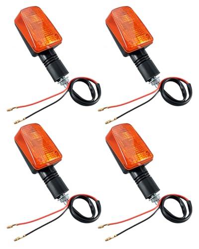 Motorcycle Short-stem Turn Signals Light Fit for Suzuki DR 350 650 125 200 250 GSXR 750 1100 4Pcs Bright Lighting