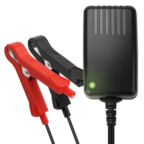 14.6V, 1A Battery Charger for 12V LiFePO4 Motocycle Battery, with Dual Alligator Clips Connector - size: HC-Charger-1A