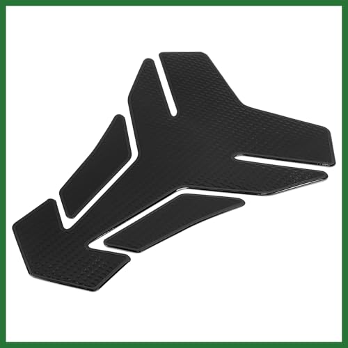 Motoforti Motorcycle Gas Oil Fuel Tank Protector PVC Rubber Pad Emblem Badge Sticker Black Protector Decal Long-Lasting