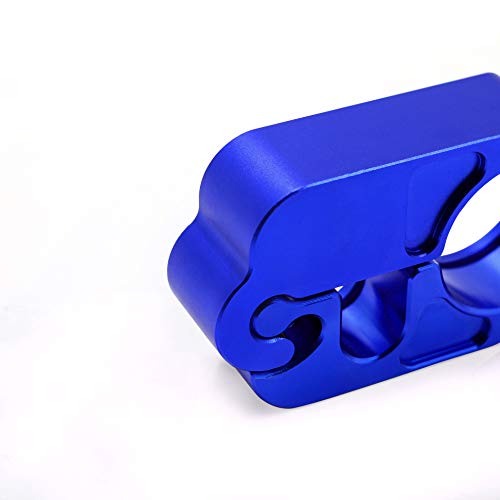 BAIONE Motorcycle Grip Lock Handlebar Throttle Security Lock Anti-Theft Scooters fit for ATV Motorcycles Dirt Street Bike (Blue) - color: Blue