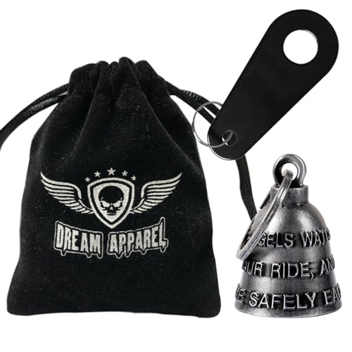 Dream Apparel Motorcycle Bell Guardian Angel Drive Away Gremlin, Biker Bell for Men Women Rider Riding, Good Luck Gift - color: The Angles Bring You Home Safely
