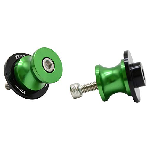 for Suzuki TL1000S / TL1000R All Year TL1000 R S TL 1000 R S 8mm Motorcycle Swingarm Sliders Spools Swingarm Stand Screws Slider Anti-Fall Frame Sliders - color: Green