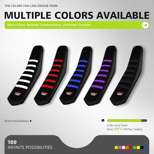 Ribbed Electric Bike Seat Cover Compatible with Tutti Soleil 01 - Non-Slip Waterproof Rubber Seat Cushion Protector (Black) - color: Black