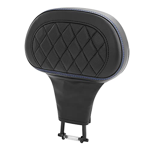 Hammock Seat Sissy Bar Rider Backrest Sissy Bar Driver Comfortable Leather Backrest for Harley Davidson Touring and Tri Glide Models 09-2023 for Road King Street Glide Road Glide Electra Glide Models - color: A Style Black + Passenger Backrest