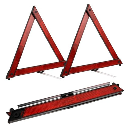CANIGHT 3pcs Car Emergency Tool Reflective Roadside Safety Triangle Warning Triangle Road