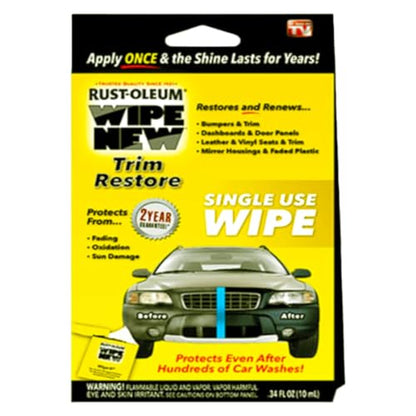Wipe New Trim Restorer Wipe, 0.34 fl. oz.
