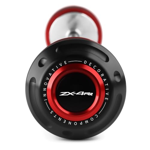 Motorcycle Front Axle Fork Wheel Crash Protector Slider Compatible With K.awasaki Ninja ZX4R ZX4RR 2023 2024 2025 2026｜ZX-4R ZX-4RR Accessories (Red-2) - color: red, size: ZX4RR