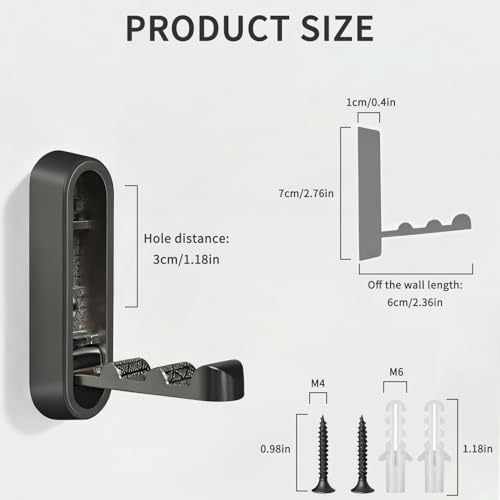 6PCS Foldable Wall Hooks, Zinc Alloy Flip Down Hooks, Retractable Wall Hooks for Bathroom, Entryway, Hanging Coats Hats Bags Keys (Black) - color: Black, size: 6 Hooks
