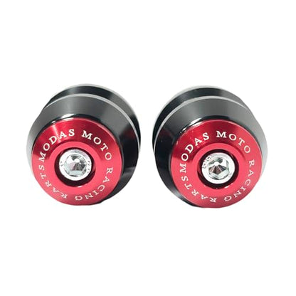 22mm 7/8'' Motorcycle Bar End Plug Sliders Universal Handlebar Grips Bar Ends Caps replacement for Honda Yamaha Suziku Kawasaki BMW Motorbike Dirt Bike(Red) - color: Red