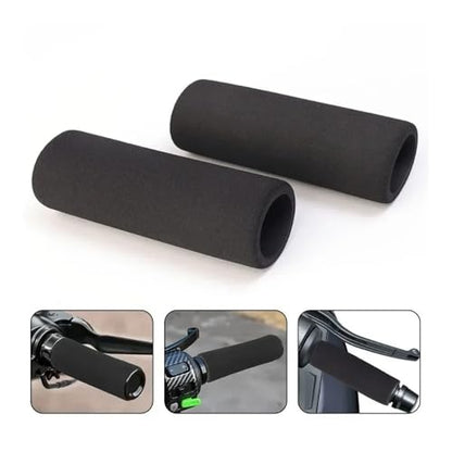 Motorcycle Grip Covers 8/4/1PCS Foam Anti-Slip Moto Handle Levers Grips Motorcycle Handlebar Cover Anti Vibration Comfort Grip Sleeve - color: Black A