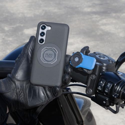 Quad Lock Brake/Clutch Motorcycle Phone Mount with Vibration Dampener and MAG Phone Case for iPhone SE (3rd / 2nd Gen) & 8/7 - size: iPhone SE (3rd / 2nd Gen) & 8/7