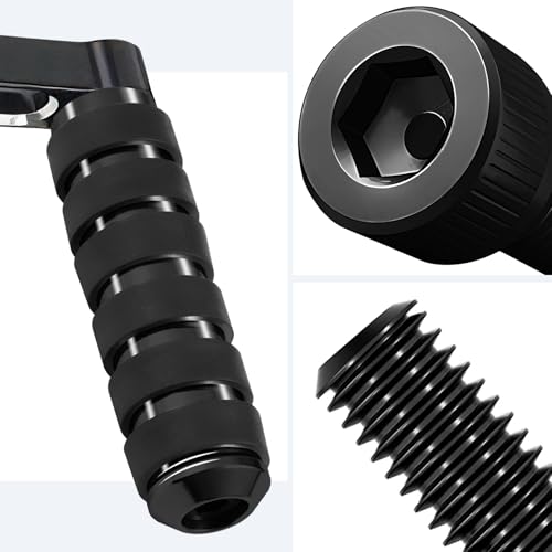 Motorcycle 3.8" Extended Shifter Peg, Heel Toe Shifter Pegs Fit For Harley Davidson Sportster FL Softail Touring Street Glide Road Glide Road King Trike Dyna, Black - size: Black-1pcs