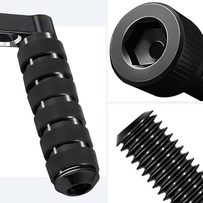 Motorcycle 3.8" Extended Shifter Peg, Heel Toe Shifter Pegs Fit For Harley Davidson Sportster FL Softail Touring Street Glide Road Glide Road King Trike Dyna, Black - size: Black-1pcs