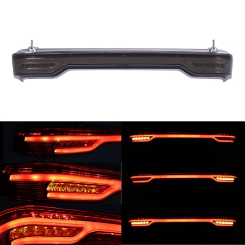 TCMT King Pack Sequential Dynamic Flowing Rear Brake Tail Light Accent Fit For Harley 2014-2025 Touring Road King Road Street Electra Glide Tri Glide Ultra Limited Pack - color: Smoke Lens Chrome Housing B, size: Single Light