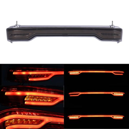 TCMT King Pack Sequential Dynamic Flowing Rear Brake Tail Light Accent Fit For Harley 2014-2025 Touring Road King Road Street Electra Glide Tri Glide Ultra Limited Pack - color: Smoke Lens Chrome Housing B, size: Single Light