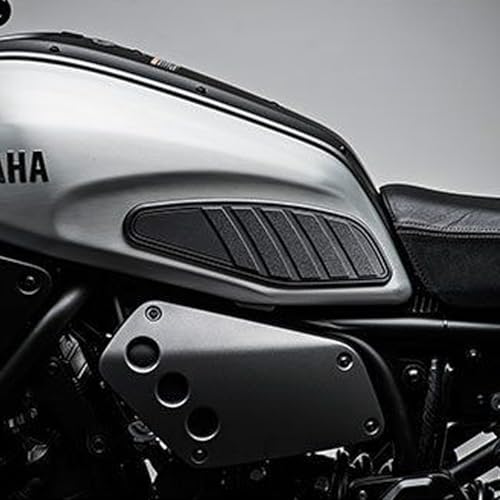 Motorcycle Tank Protector, Non-Slip Gas Tank Pad Sticker Set, Black Rubber Protection for Yamaha XSR700 2018-2025, Vehicle Specific Fit
