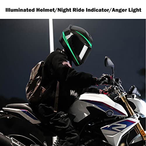 2PCS Motorcycle Helmet Light Kit,3 Mode Ride Signal LED Light Night Riding Signal Helmet Light for Motorcycle Bike Helmet,Green - color: 2pcs Green